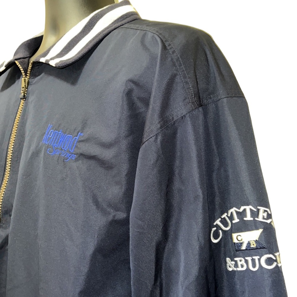 Vtg 90s CUTTER & BUCK Pullover Jacket~Windbreaker~M~Golf~Kentwood Springs